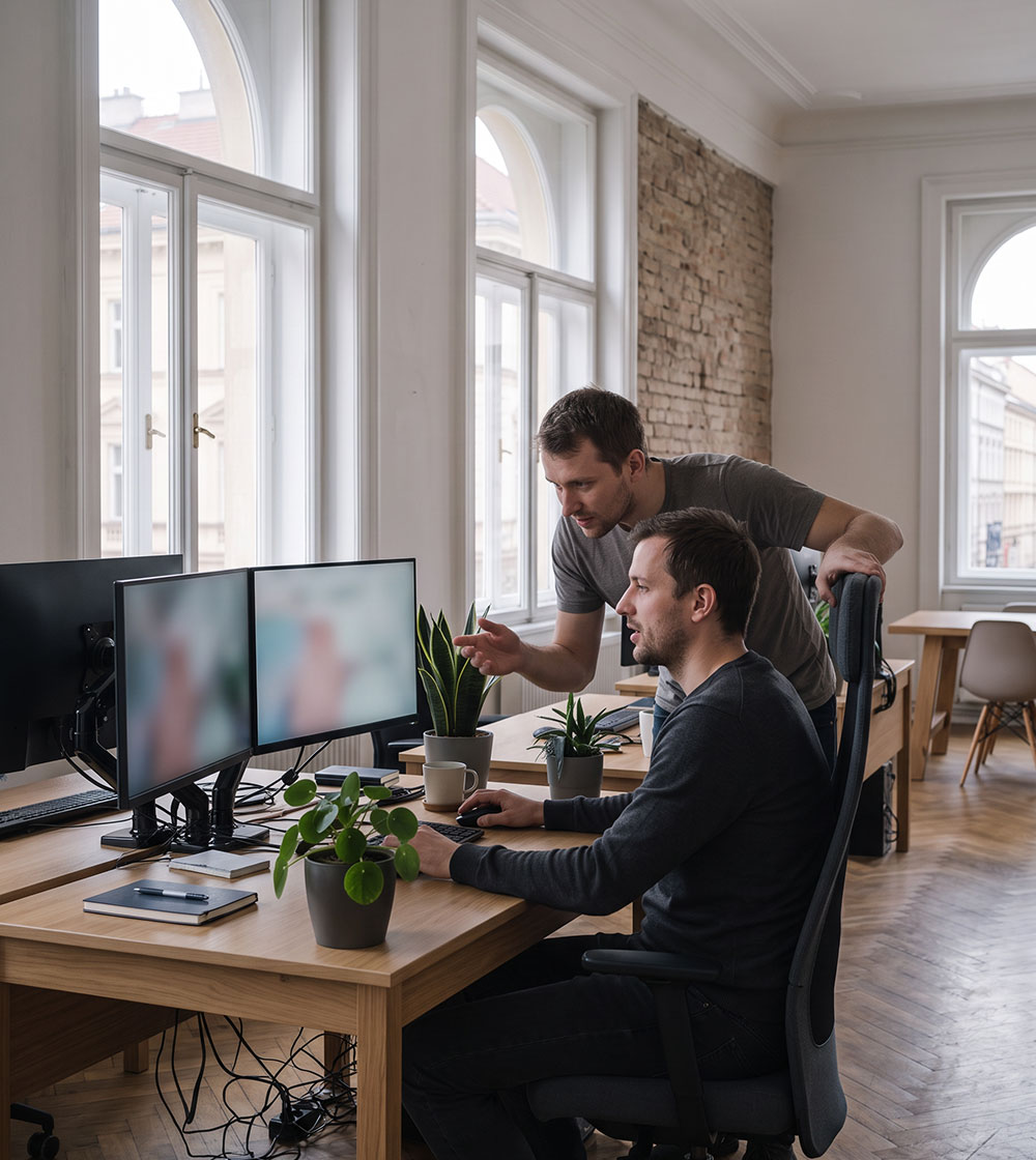 Data HS engineers at work in the Prague office