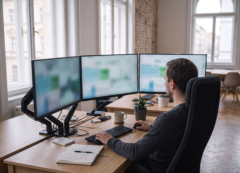 Data HS engineers monitoring client infrastructure